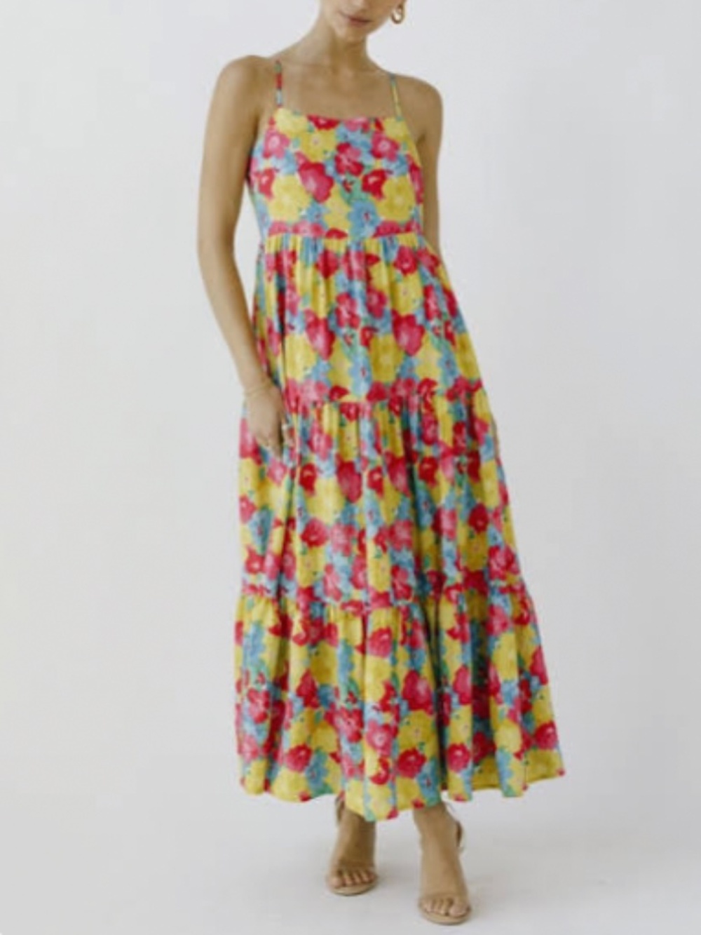 Storia Scoop back floral dress size S
